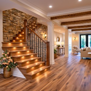 Image of a custom built basement