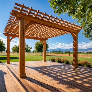 Image of a custom built pergola